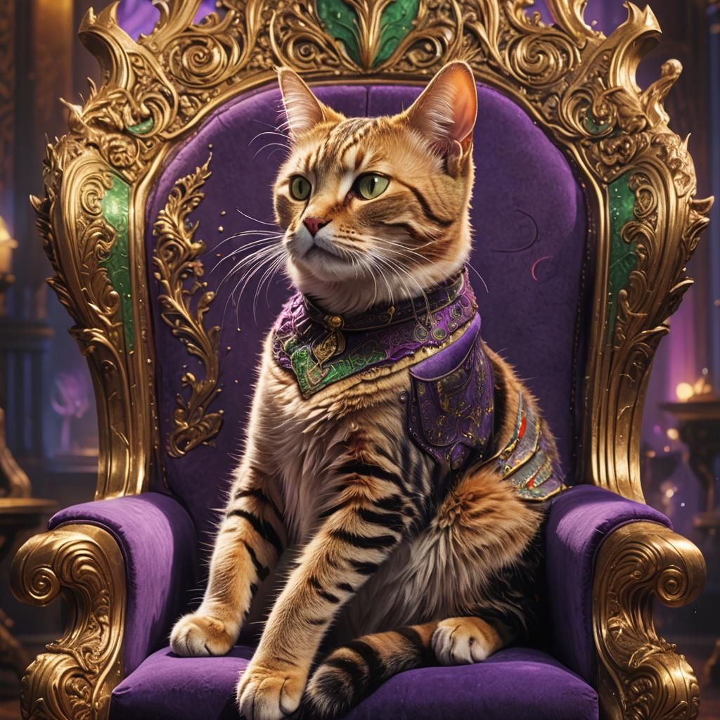 Elon Musk Stroking Cat: Detailed Matte Painting