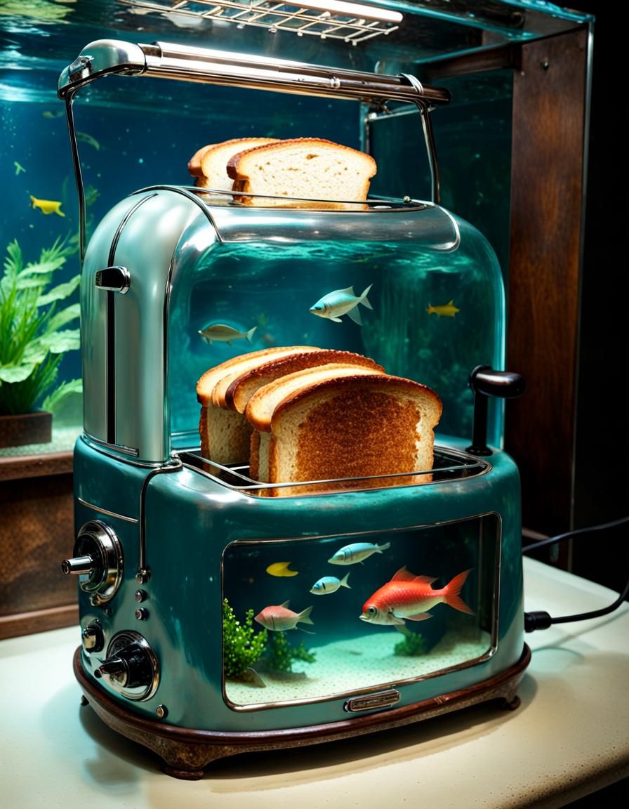 Antique Toaster Aquarium: Unexpected Aquatic Design