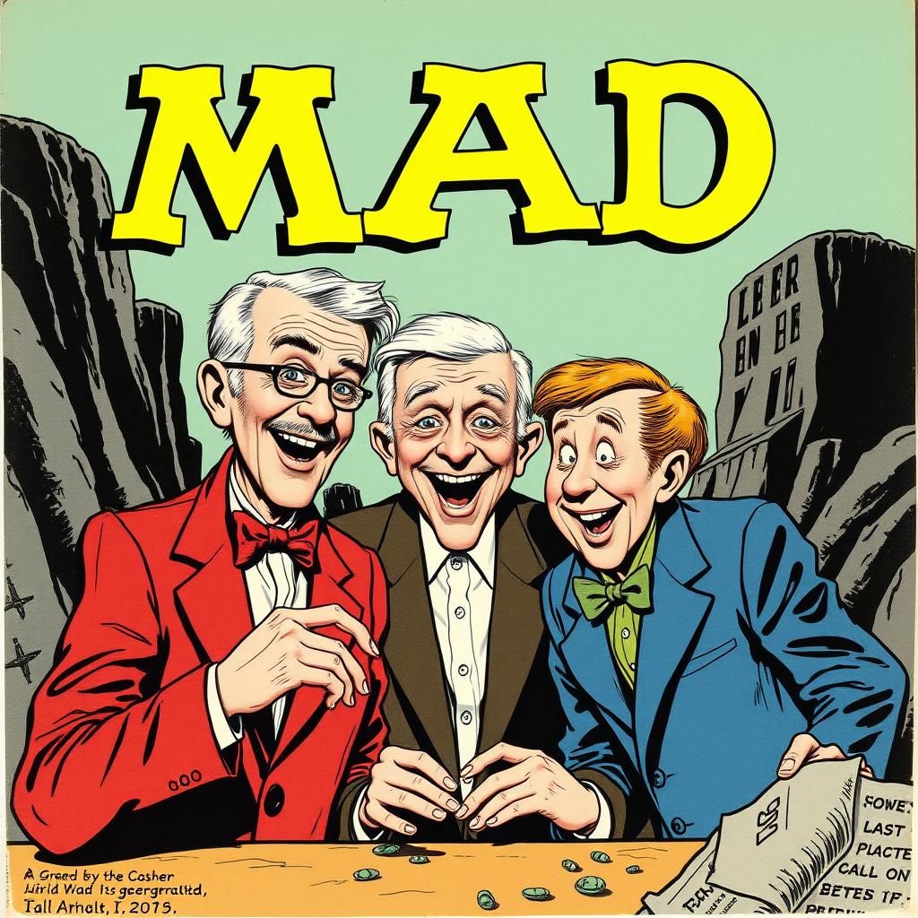 Alfred E. Neuman in Classic Comic Book Style