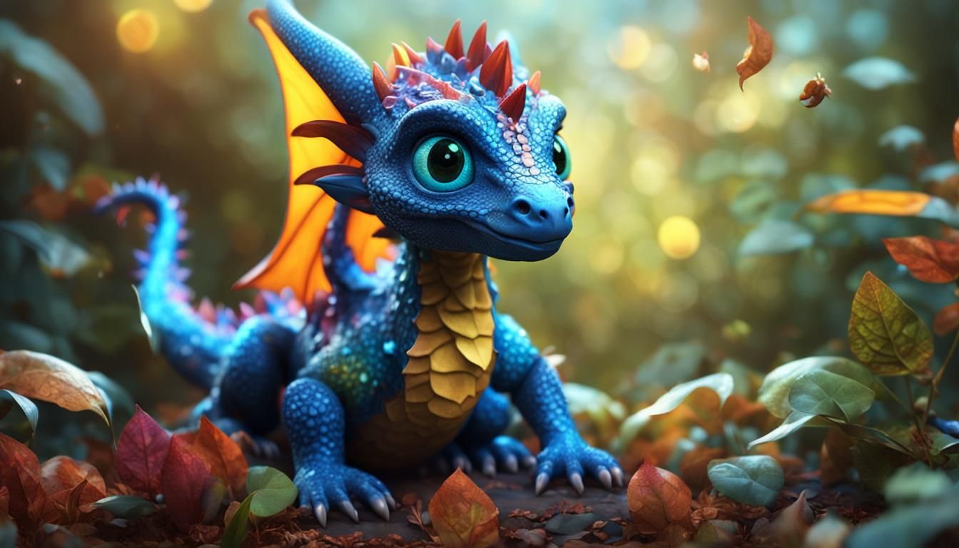 Adorable bébé dragon
