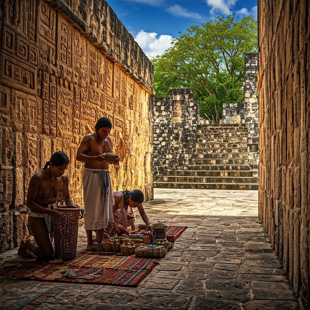 Indigenous People Trading at Tajin, Veracruz