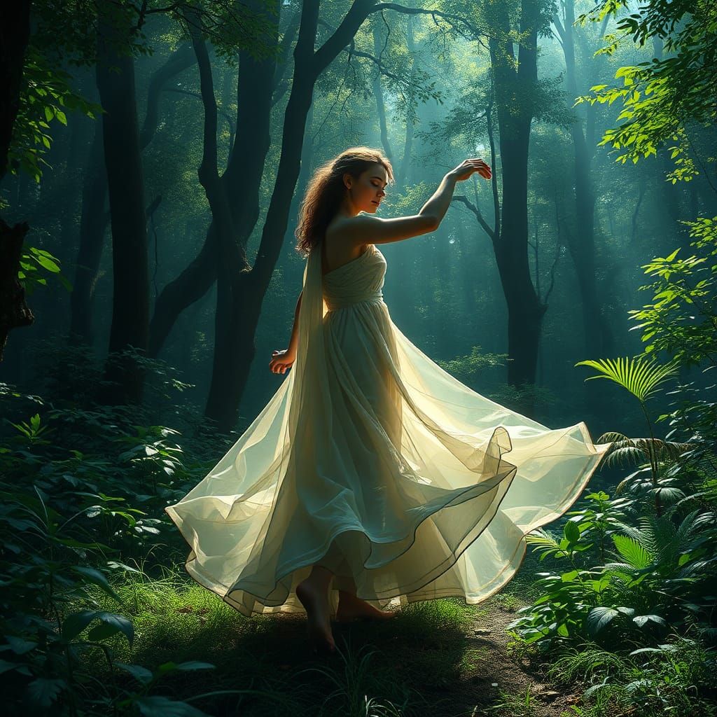 Ethereal Fairy Dance in Mystical Forest