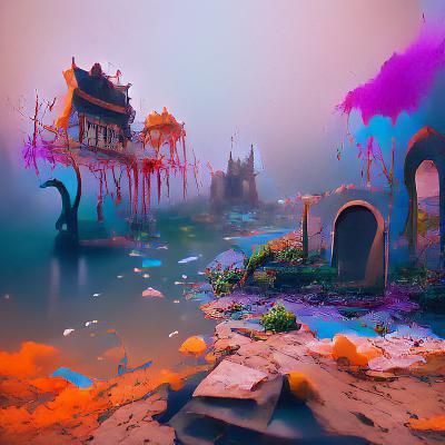 Fantastical Matte Painting with Intricate Details
