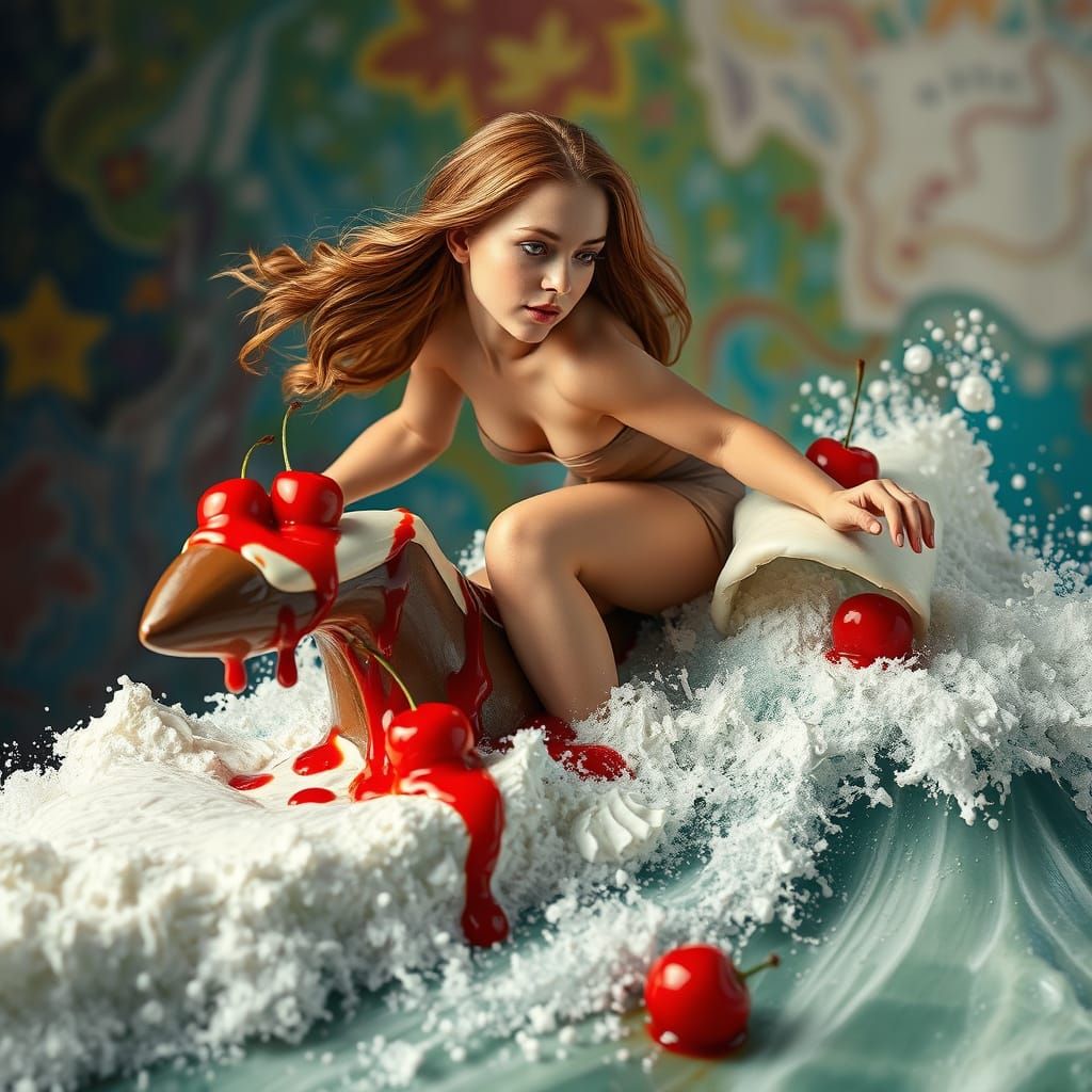 The Great Wave off Kanagawa used with PROMPT MAGIC - there y...