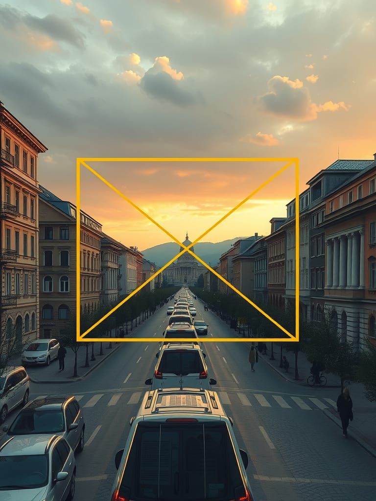 Golden Ratio in Romania: A Geometric Art Piece
