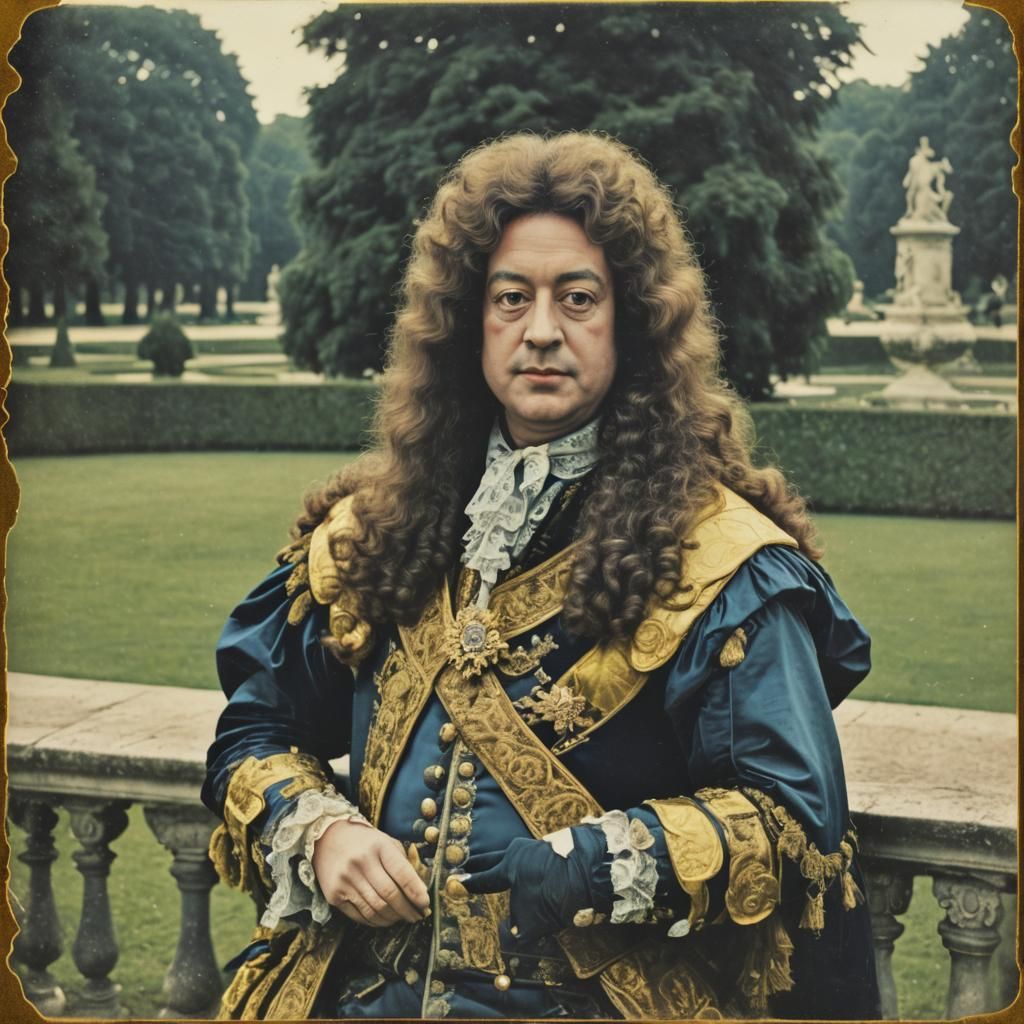 King Louis XIV In The Garden