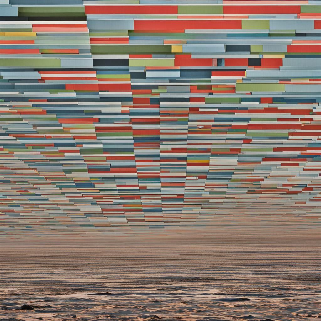 Abstract Black and White Noise Field