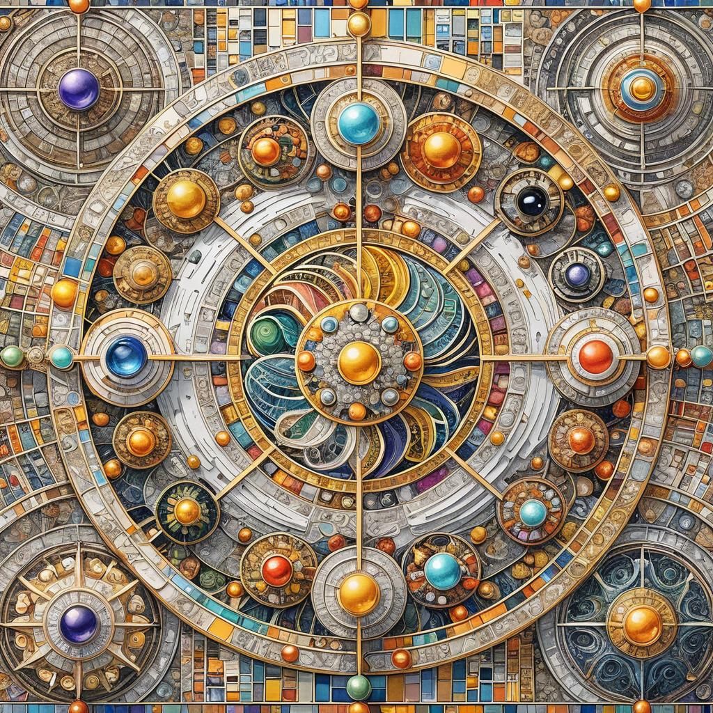 Psychedelic Fractal Farmland in Surrealist Style