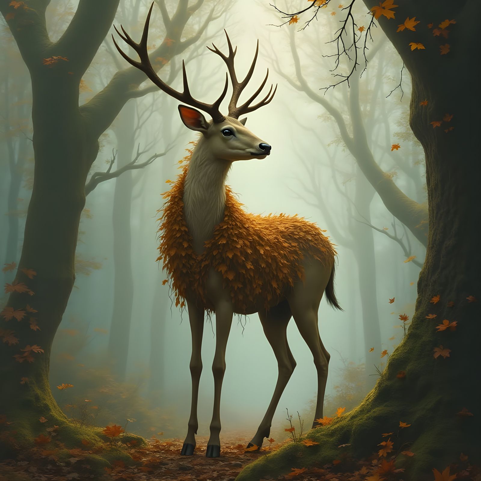 Autumnal Guardian of the Forest