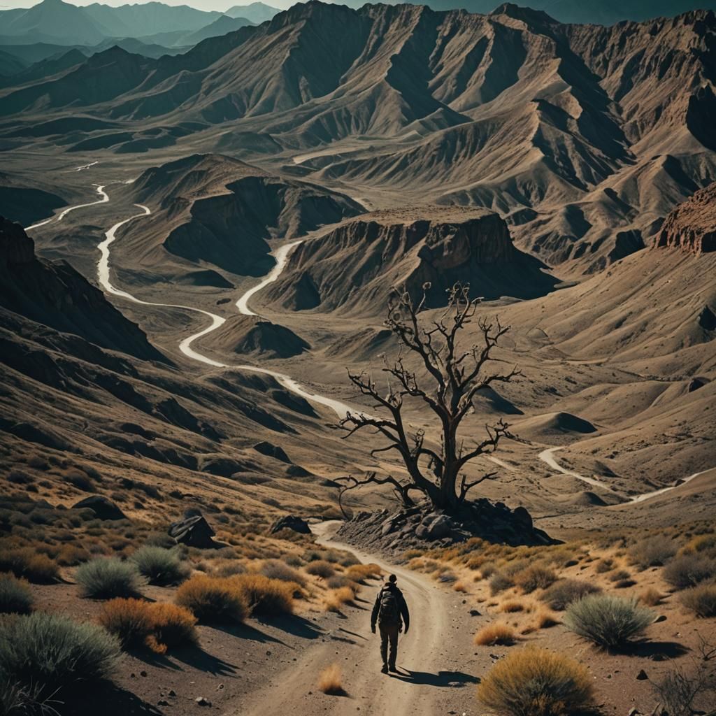 Dramatic Surreal Landscapes in Cinematic Style