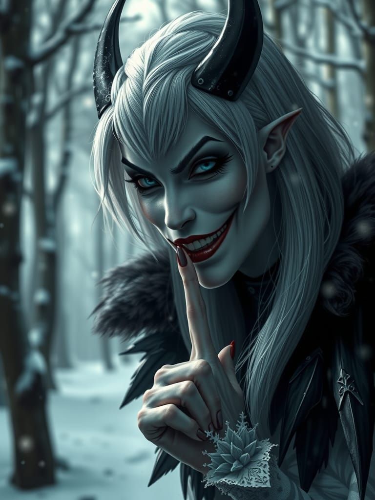 Striking Cruella Image in Dark Realism Style