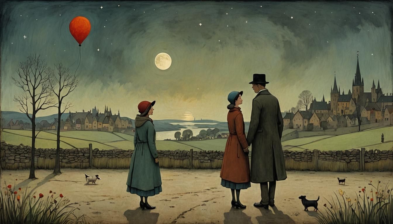 Epic Love Story Illustration in Varied Styles