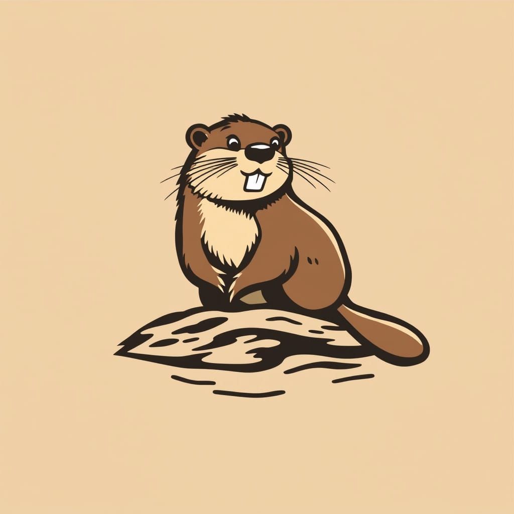 Vector Beaver Logo Design