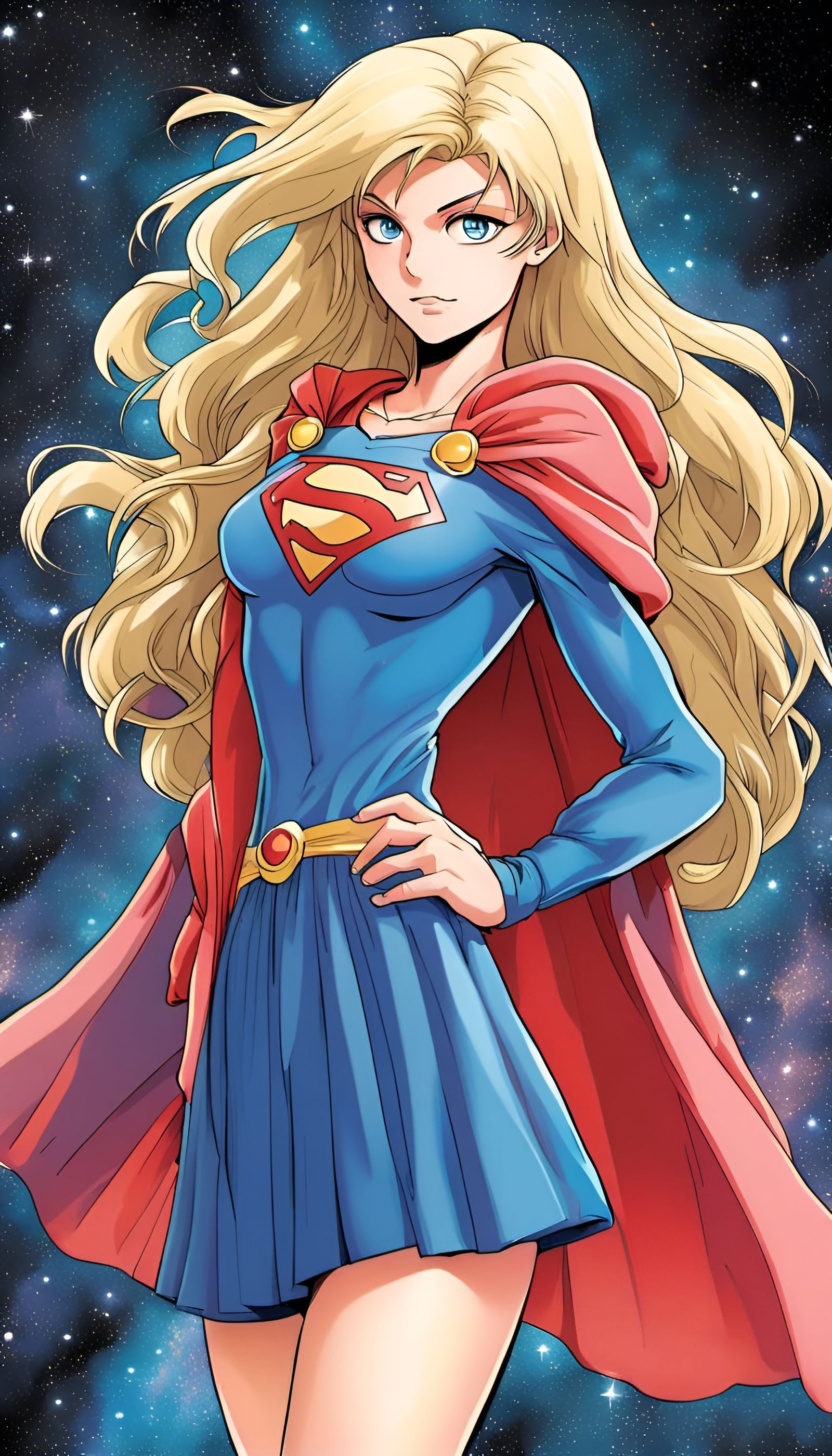 Supergirl in 80s Anime Style by Bengus & Hayama