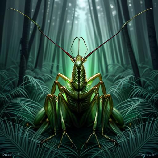 Giant praying mantis