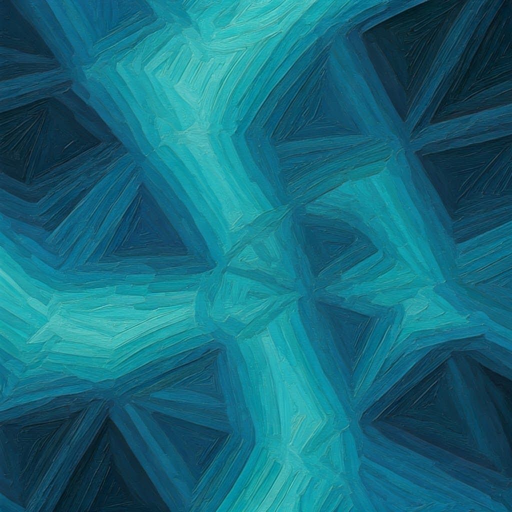 Impasto oil painting with thick heavy brush strokes creating...