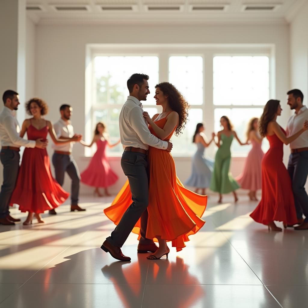 Energetic Salsa Dance Class in Fantasy Style