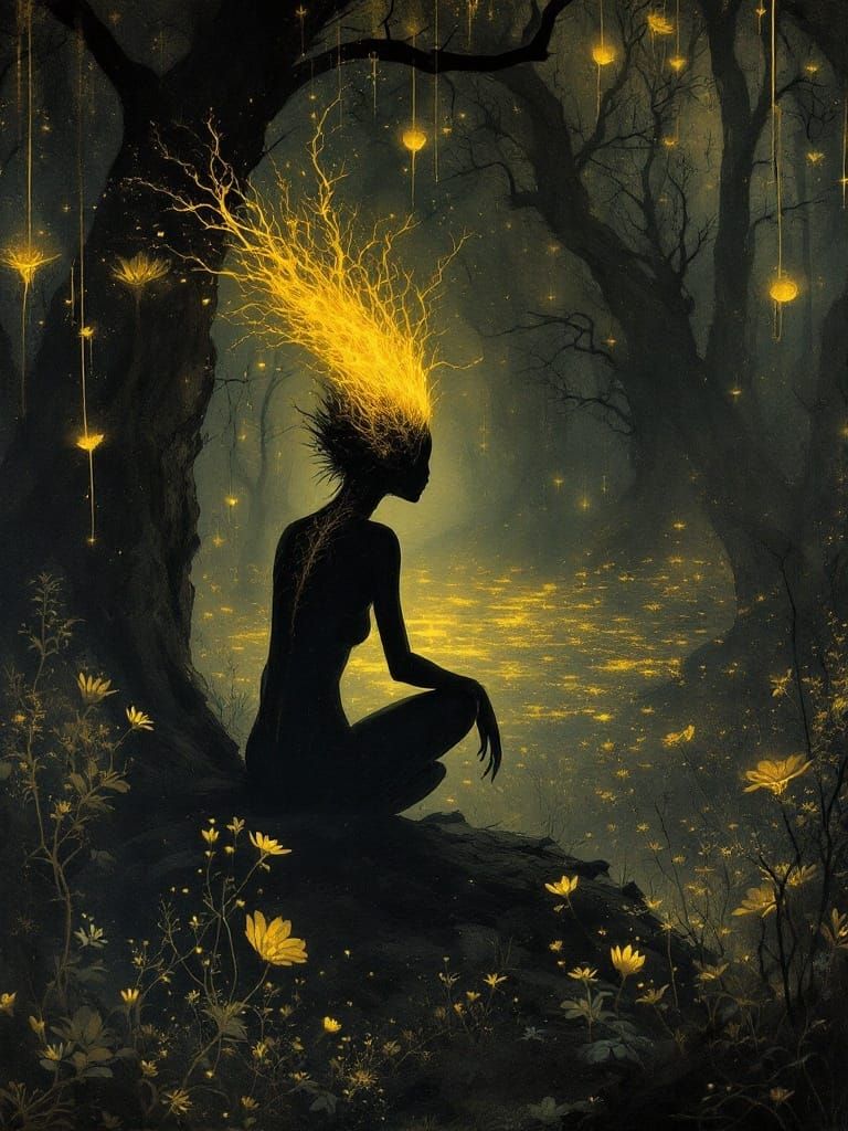 Ethereal Elven Realms in Nocturnal Woodland Enchantments