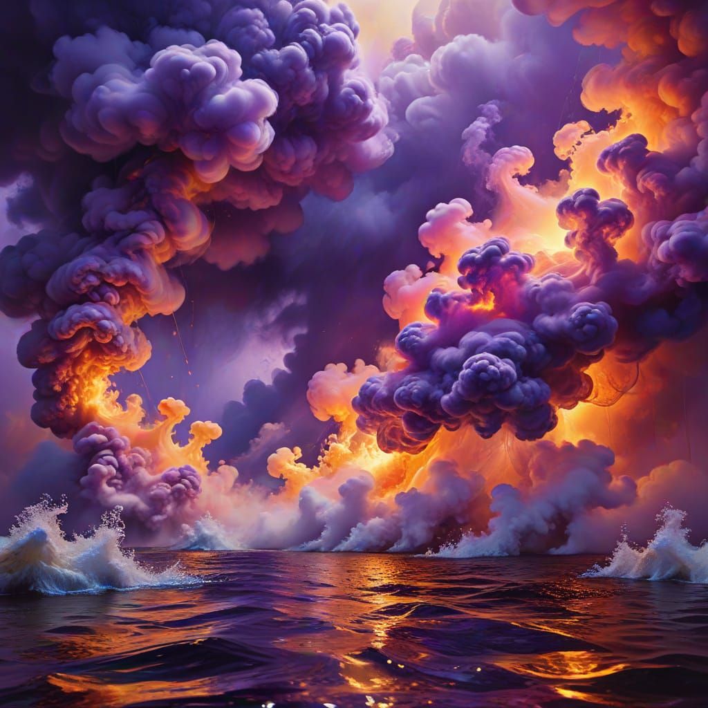 Dreamlike Scene in Vibrant Oil Painting Style