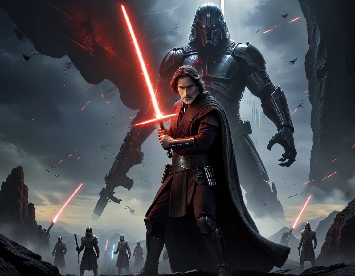 Epic Battle of Jedi in Ancient Ruins