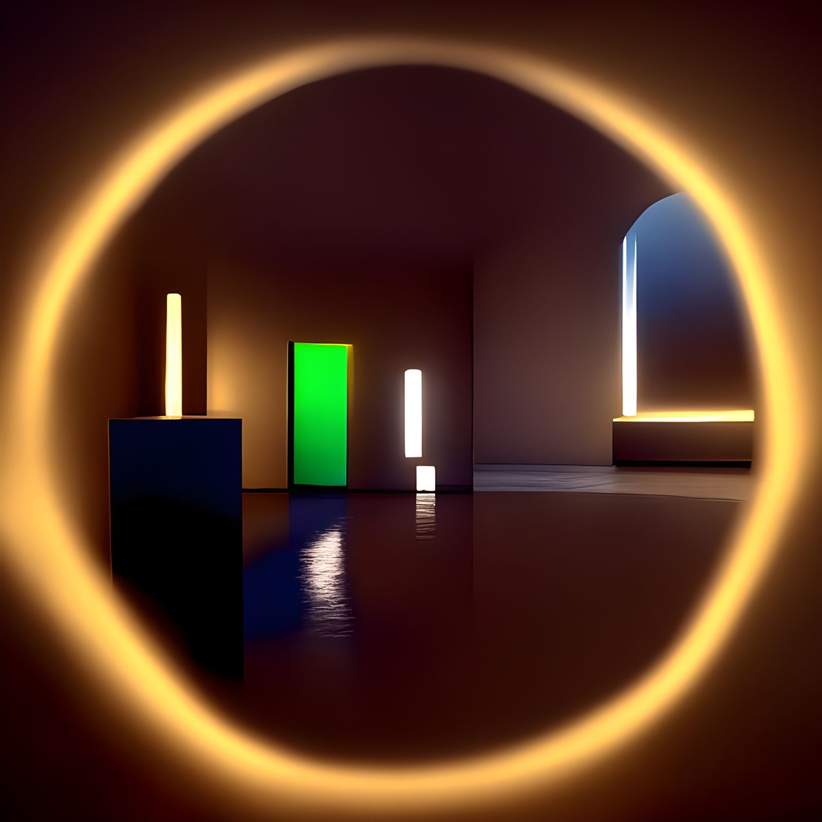 Luminous Minimalism in a Liminal Space