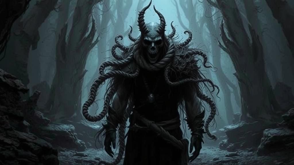 Eerie Macabre Scene from Dark Fantasy