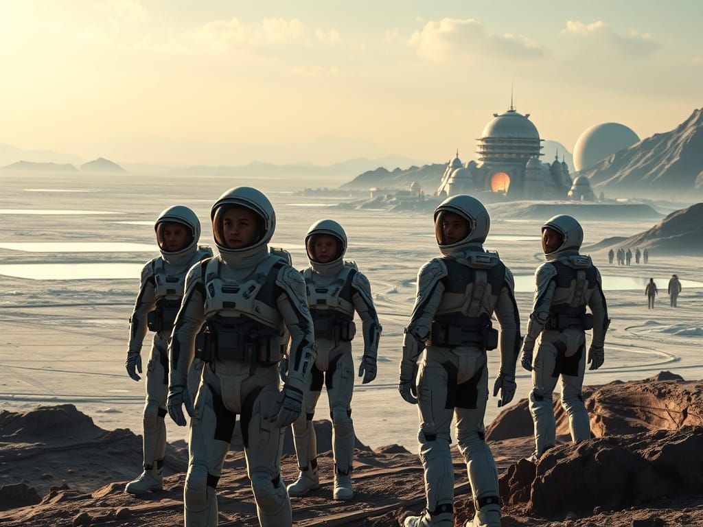 Futuristic Titan Landing Site Unveils Alien Landscape