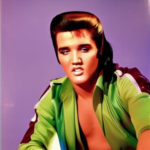 Elvis Presley and Ann Margret in Pop Art Style