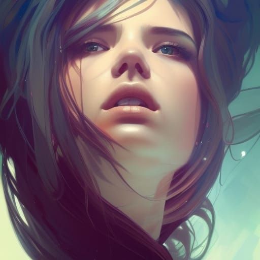 Alluring Portrait in Hyperdetailed Style