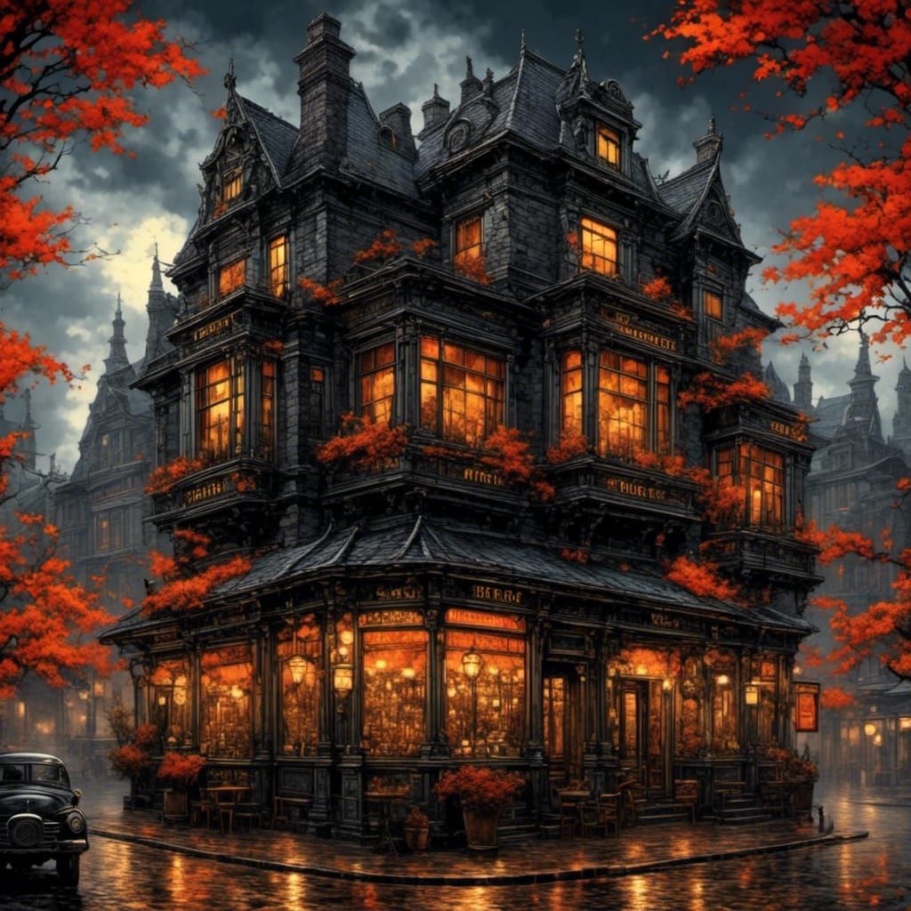 Steampunk Night Sky Fantasy Art