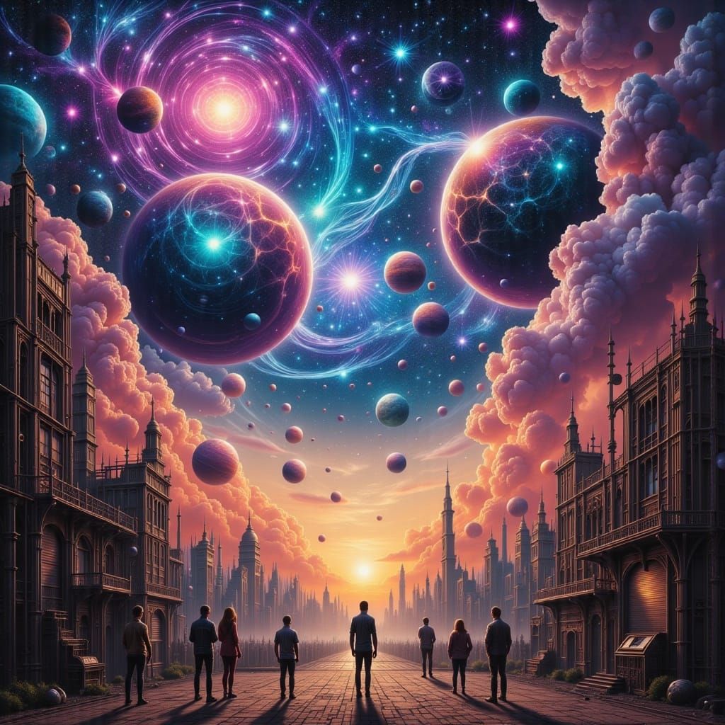 Being amazed by the suddenly celestial Skies