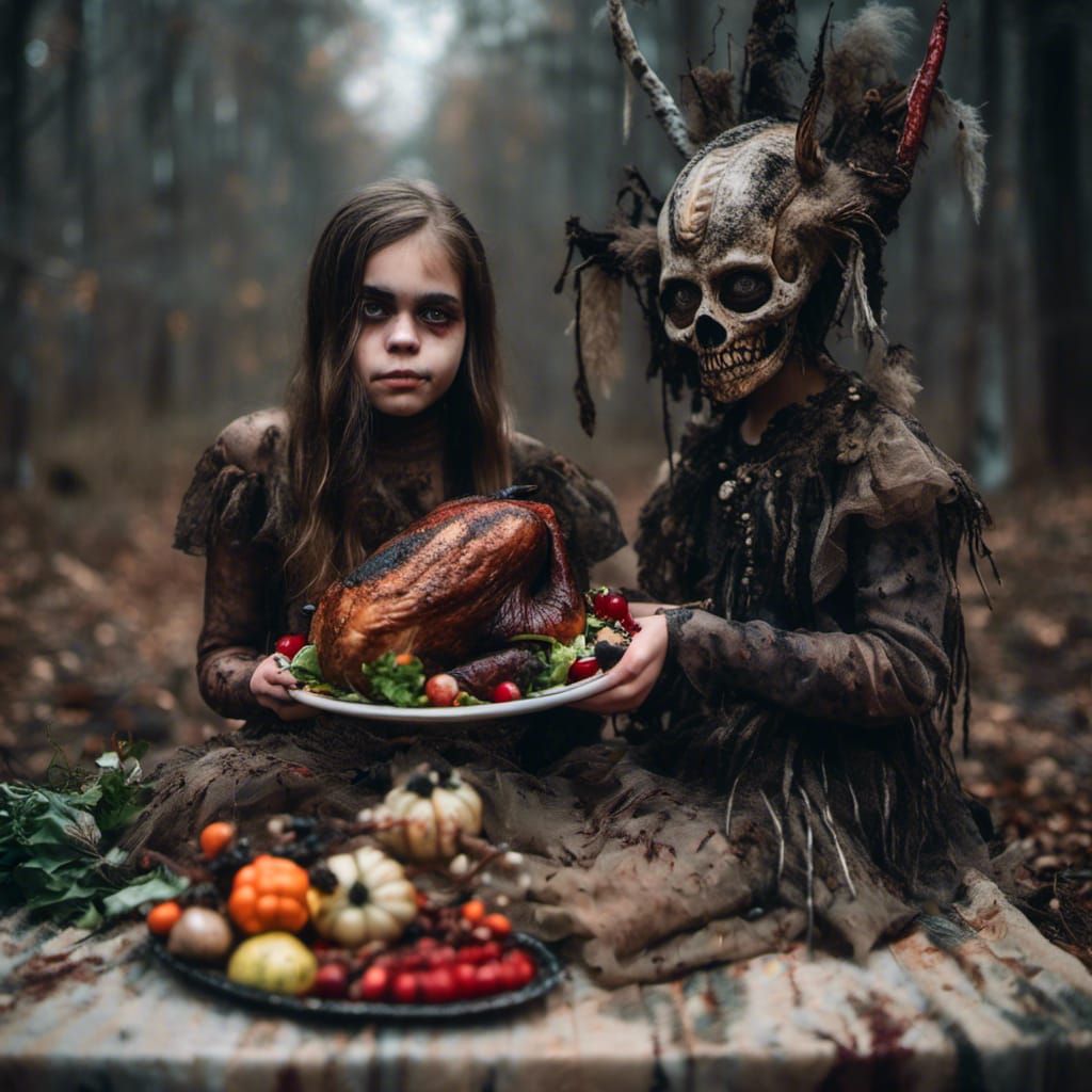 Baba Yaga's Thanksgiving Salad: A Macabre Feast