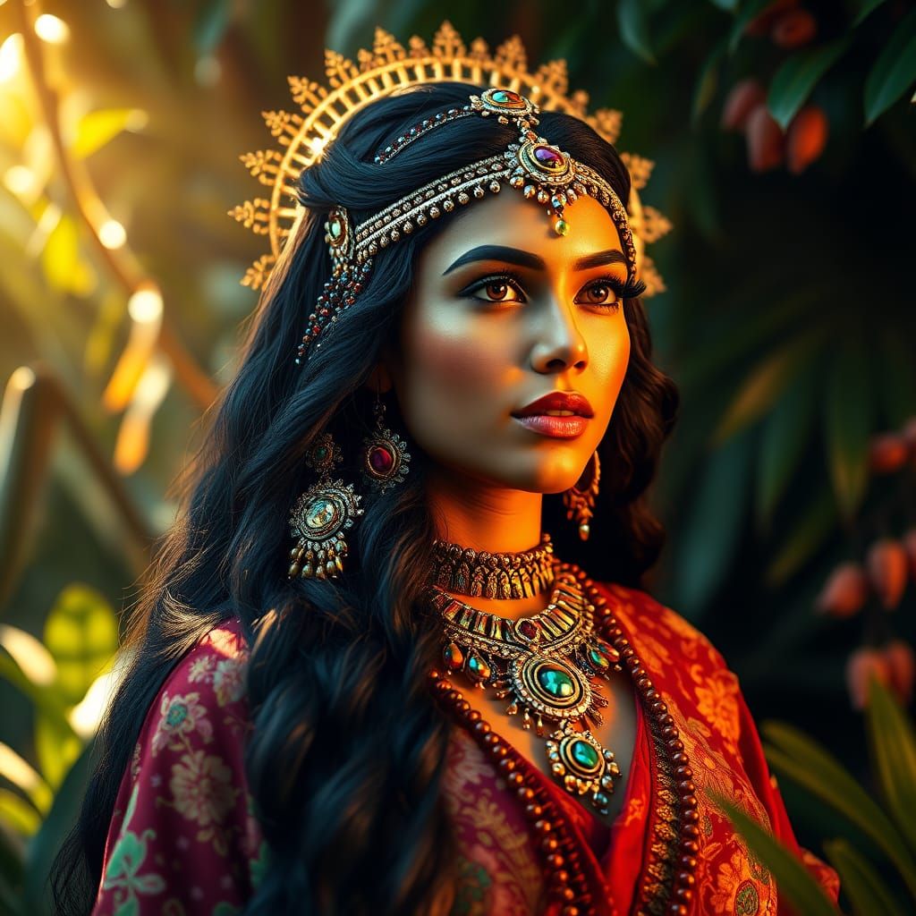 Majestic Mexican High Priestess Embodies Confidence and Pati...