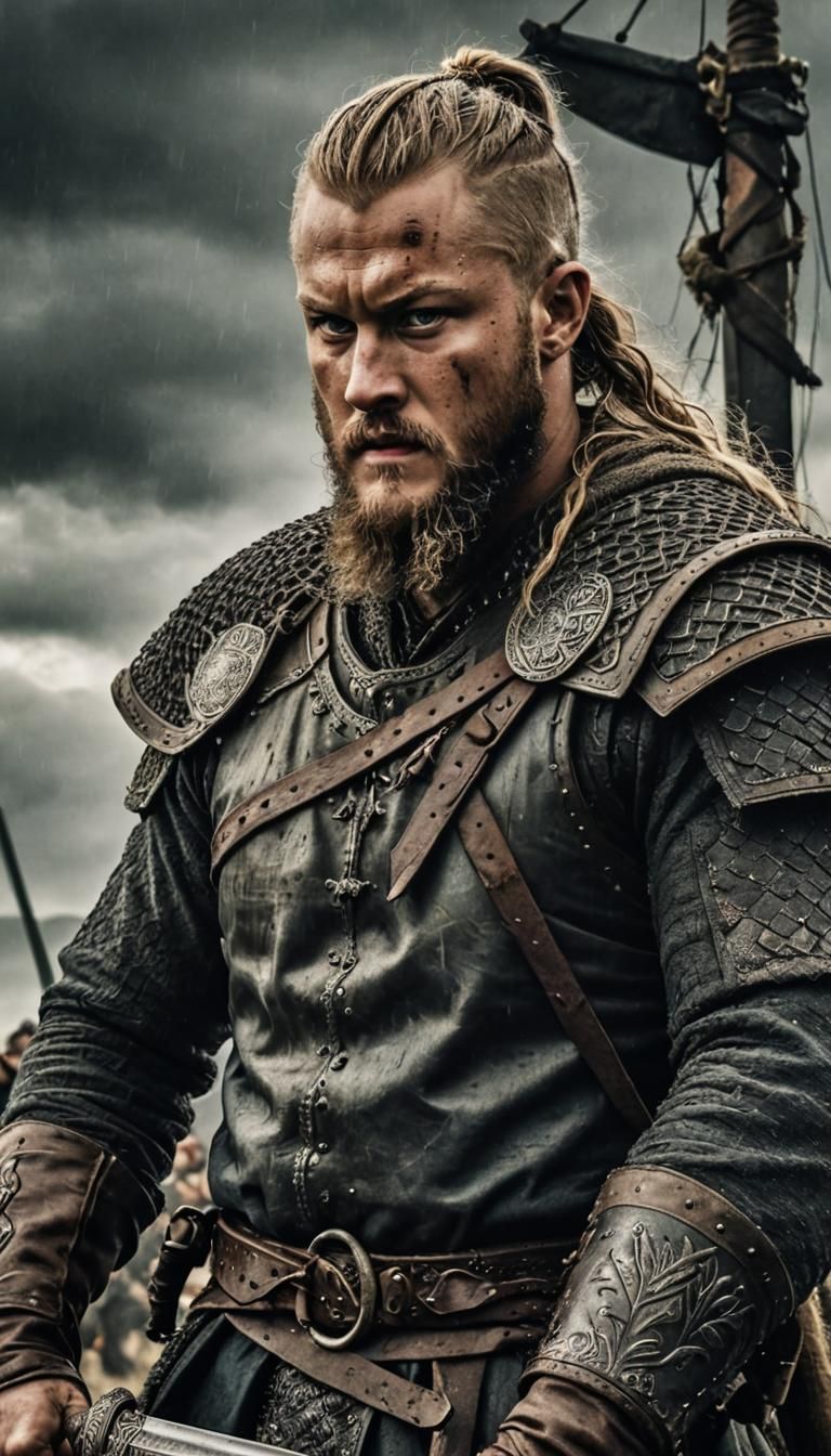 Ragnar Lothbrok Leads Warriors into Battle