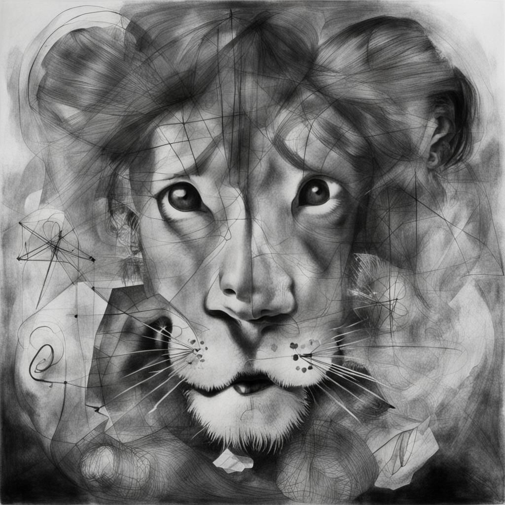 Surreal Rayograph Collection of Objects in Black and White