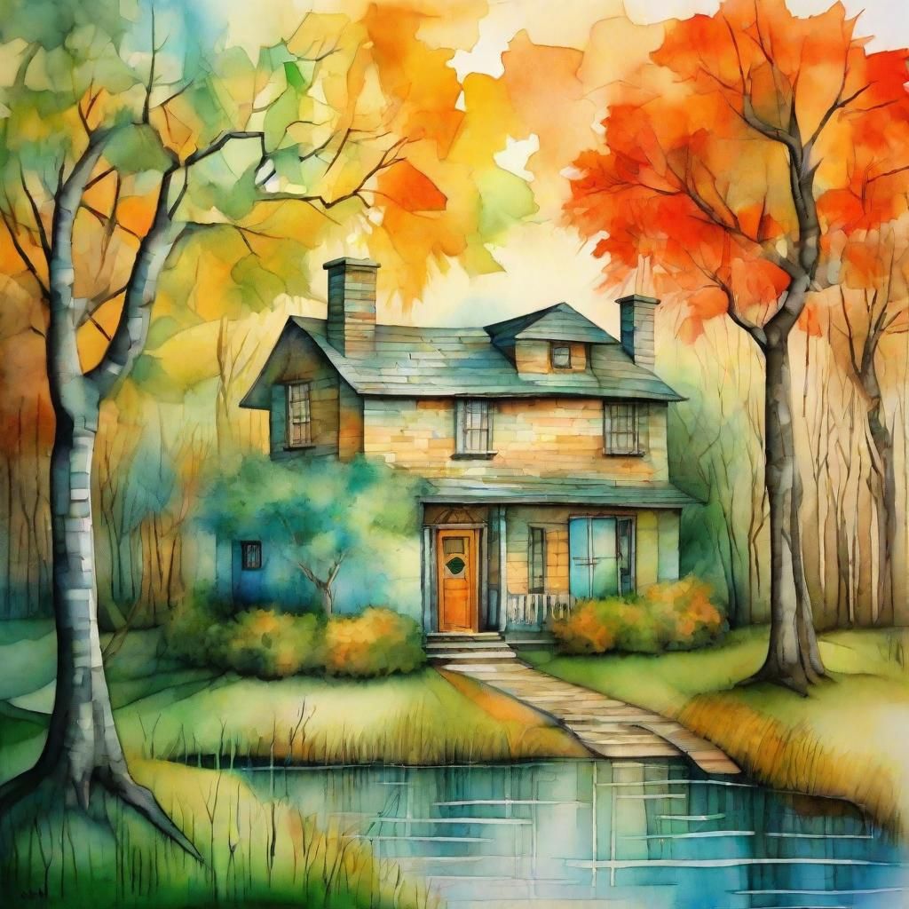 Cottage in the forest.