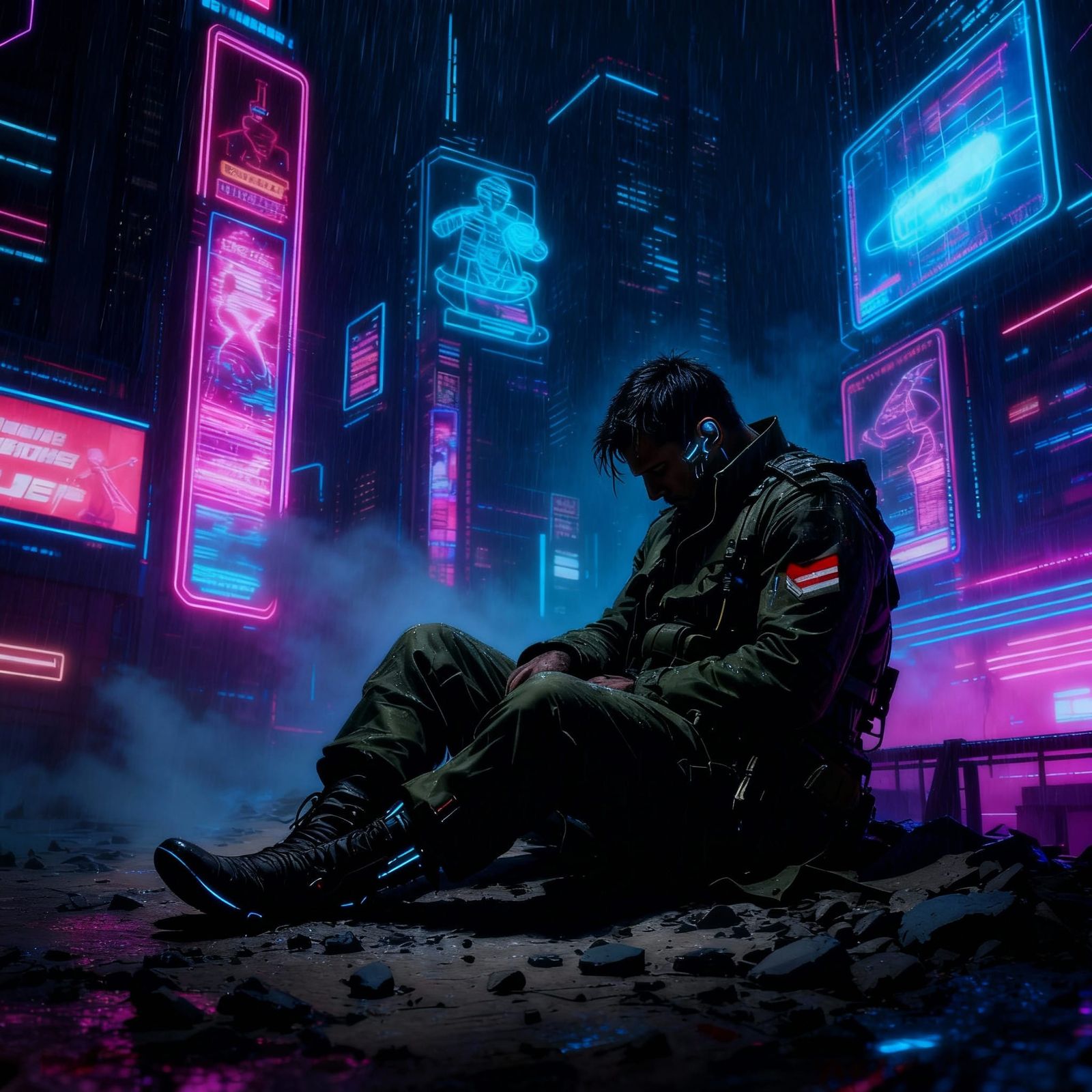 AI Depicts Battle Fatigue