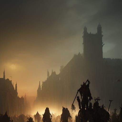 Medieval Zombie Apocalypse: Dark Fantasy Concept Art
