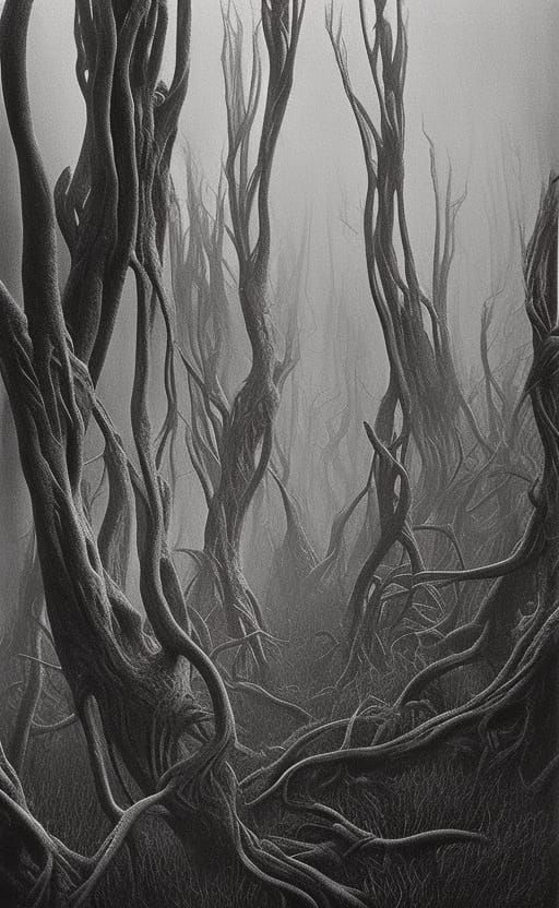 8k resolution, art by Zdzisław Beksiński, dynamic lighting, hyperdetailed, intricately detailed, dynamic motion. Post-ap...