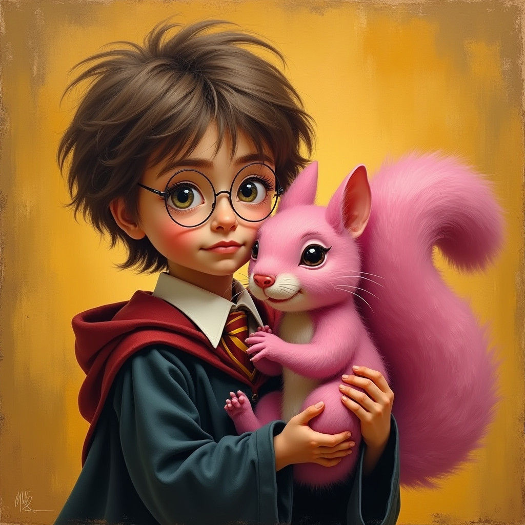 Harry Potter and the Pink Squirrel, Impressionist Style
