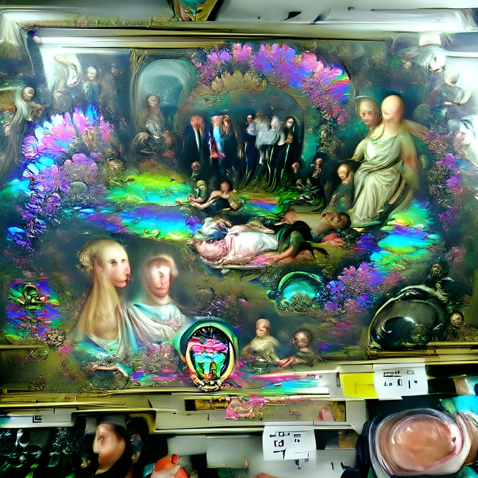 Horrifying Beauty: Iridescent Psychedelic Renaissance Painti...