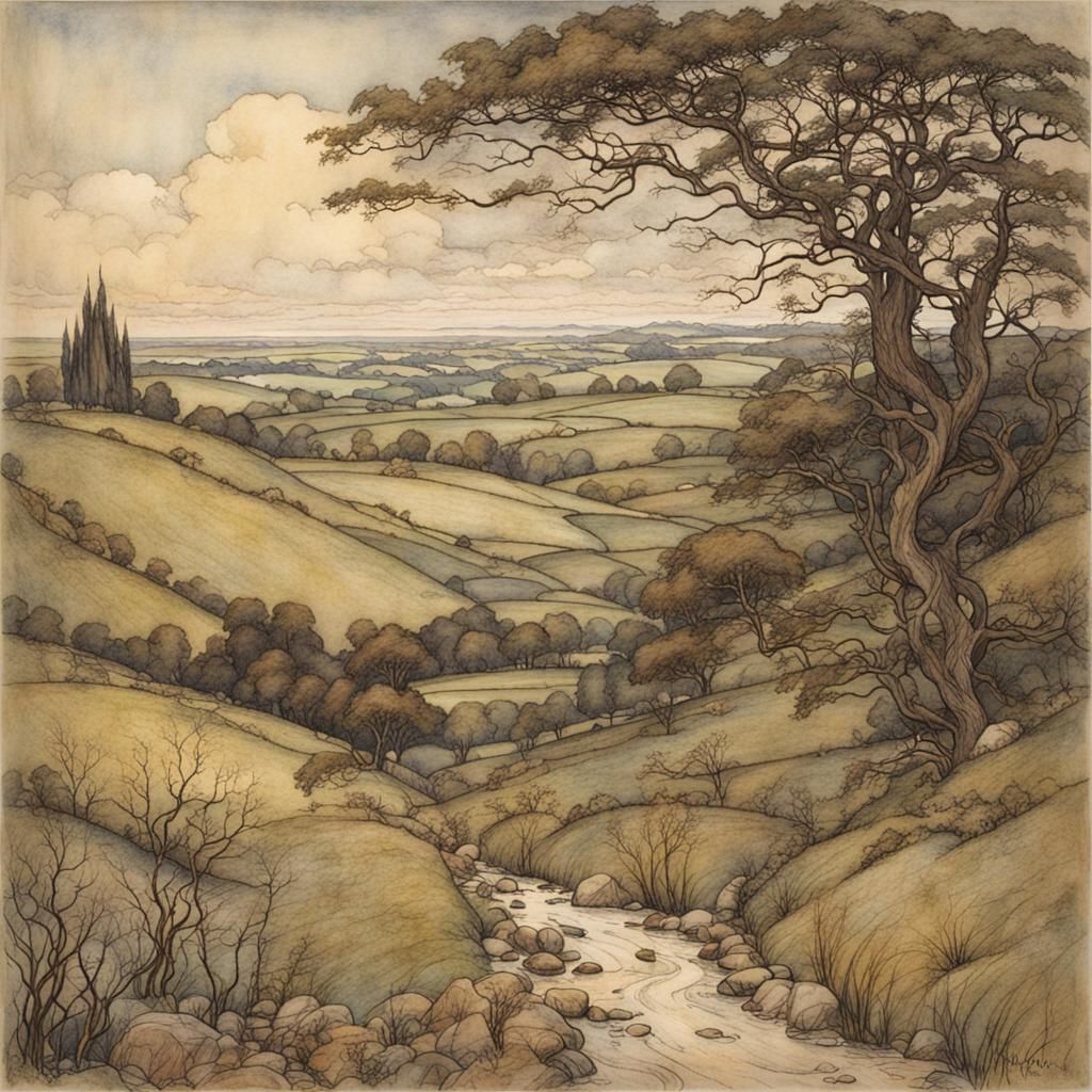 Whimsical Woodlands in Dreamlike Style