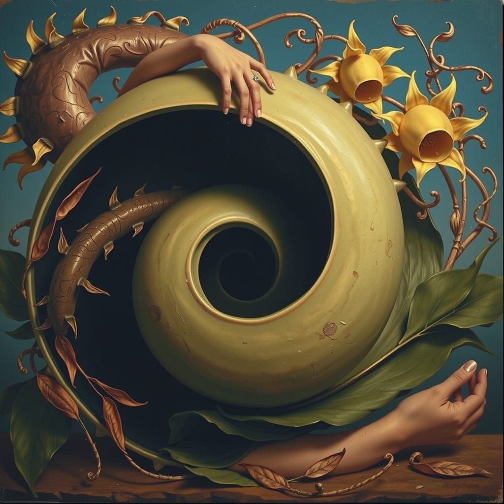 Chimaera of Life and Death in Photorealistic Style