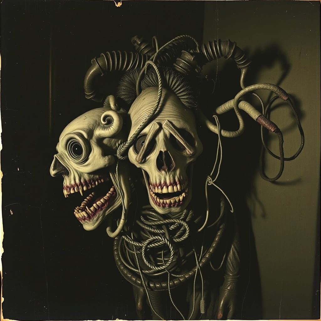 Grotesque Collage in Gritty Vintage Style