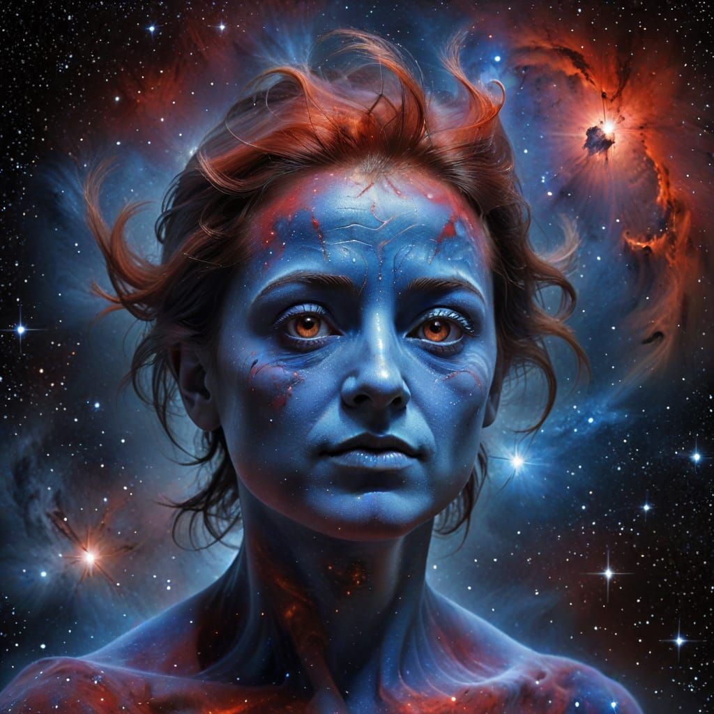 A Celestial Face in the Gabriela Mistral Nebula