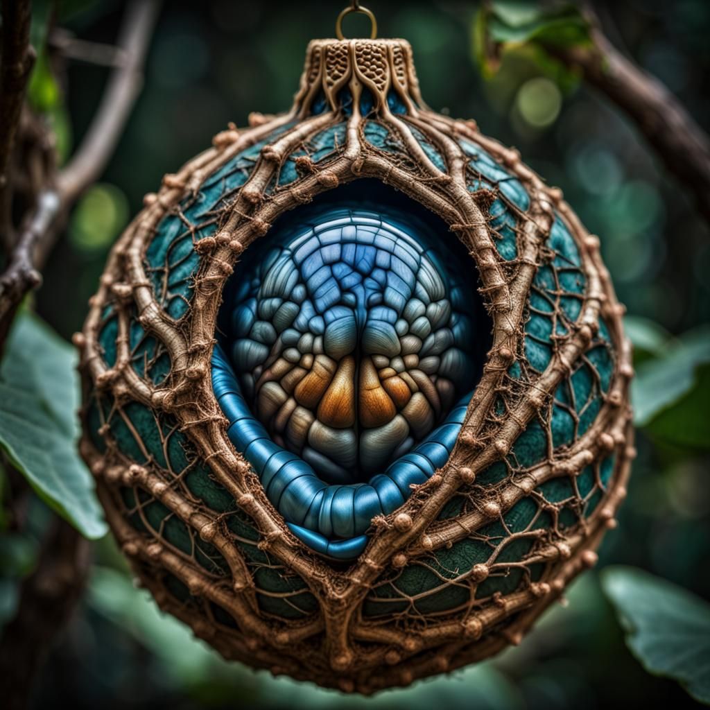 Hyperrealistic Fantasy Cocoon: Sleeping Sickness Bauble