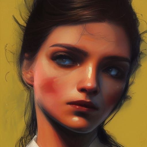 Romantic Couple Portrait in Hyperdetailed Style