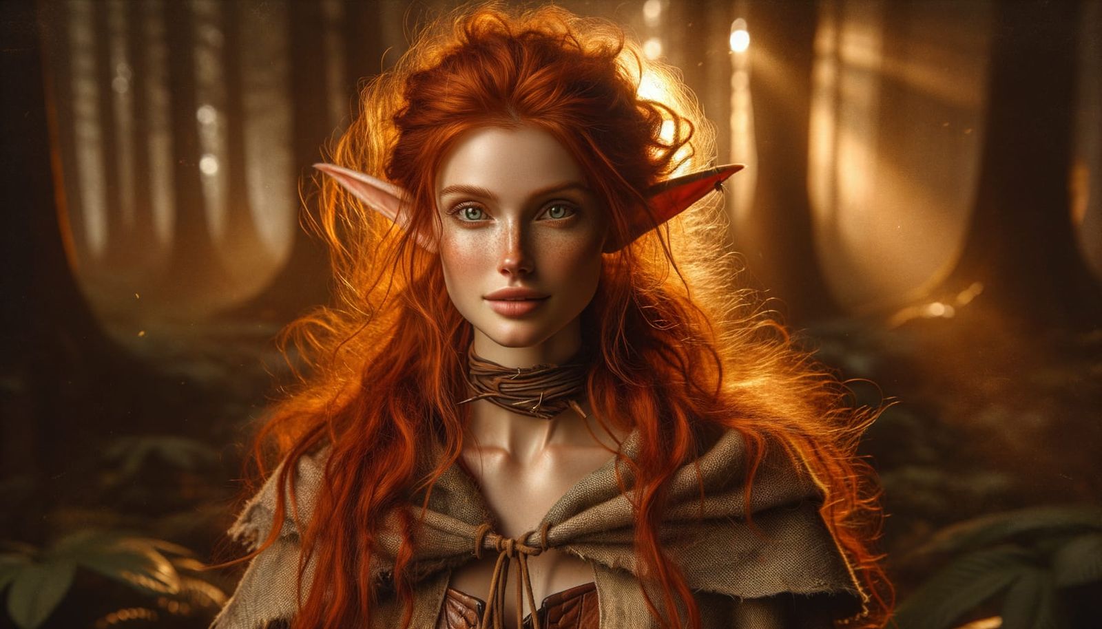 Fantasy Portrait of a High Elf Druid