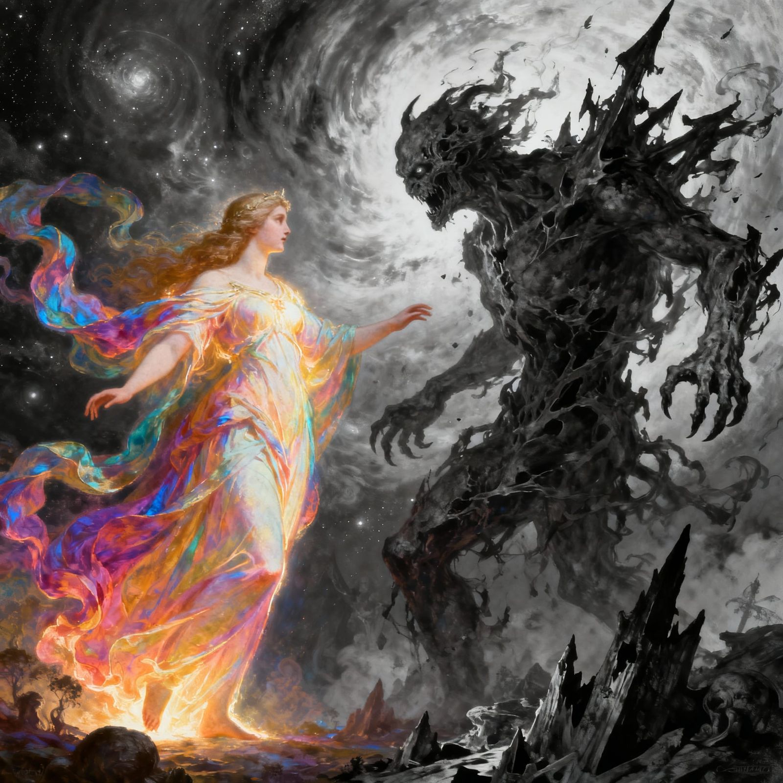 Love vs Hate Epic Cosmic Battle