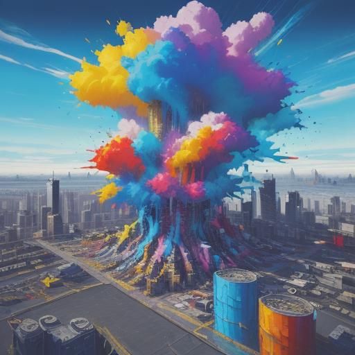 Kingdom in the Sky: Graffiti Splash Art